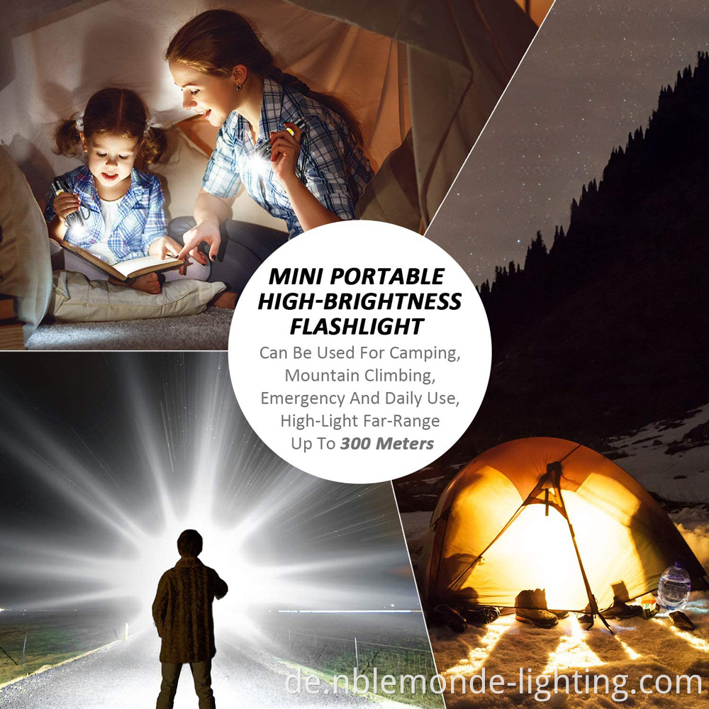  rechargeable mini flashlight